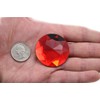43mm Large Flat Back Round Acrylic Rhinestones Plastic Circle Gems