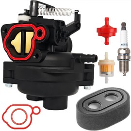 Carburetor 799584 594058 Compatible with B&S Carb 594057 592361 594529 for Troy Bilt TB110 TB200, Craftsman M260 Lawn Mowers, 163cc Engines