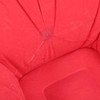 Inflatable Lounge Chair Flocking PVC Portable Folding Blow Up Sofa