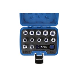 Laser 9138 Ratchet Torque Adapter with Shallow Insert Sockets 13pc