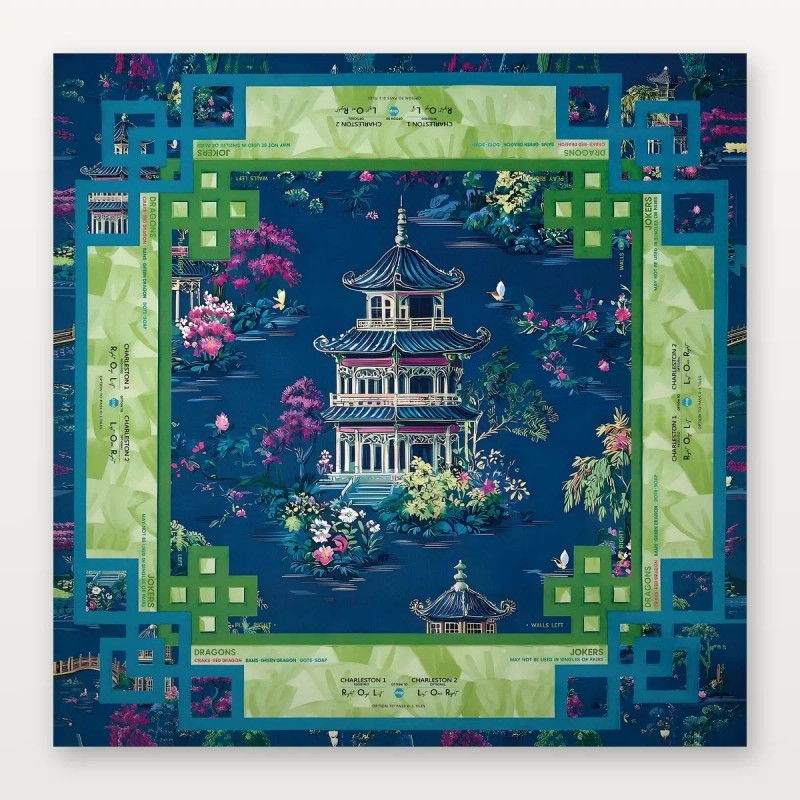 1-1/4" 32mm Professional 4-Layer American Mahjong Set 160-Tile Lavender Heavyweight