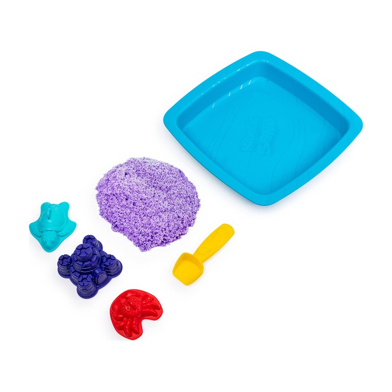 Kinetic Sand 6028092 - Sand Box Set purple - assorted