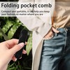 Tabanzhe Folding Pocket Comb 2-in-1 Portable Travel Comb for Men