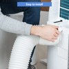 5.1 Inch Air Conditioner Exhaust Hose Anti-Clockwise Thread Portable AC