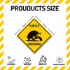 BTHUKO Turtle Crossing Metal Aluminum Novelty Sign 12 in x