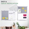 Combination Magnetic Whiteboard & Fabric Board,Dry Erase Board Bulletin Board