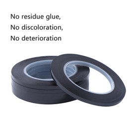 Outus 6 Pack 3 mm Width Graphic Chart Tape Art Tape Grid Marking Tapes Whiteboard Gridding Tape Self-Adhesive Artist Tape, Black