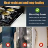 WEZCHUGHAOL Stove Gap Cover, Retractable Stainless Steel, 35-70 cm Length,