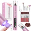 YLYYCC Cordless Nail Drill Electric File with UV Nail Lamp: