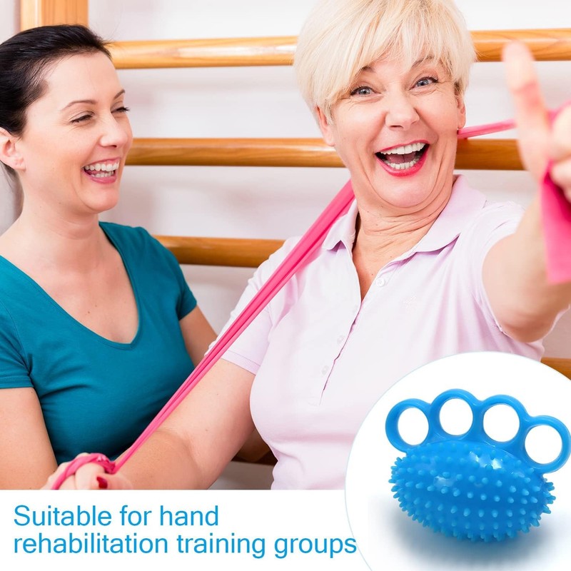 Hand Exerciser Finger Grip Ball Massage Squeeze Stress Strength Trainer