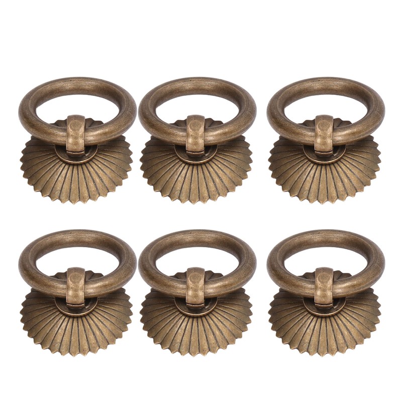 10Pcs Drawer Handles Premium Brass Durable Rustproof Vintage Style Antique