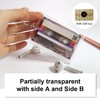 Retro Cassette Tape Keychain with Scannable QR Code Link to