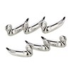 EDZARD 6er Set Messerbank Schwan, Länge 7 cm, edel versilbert,