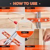 AUXTUR Cabinet Hardware Jig, Adjustable Cabinet Handle Template Tool with