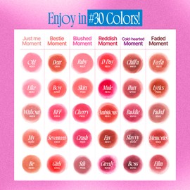 fwee Lip&Cheek Blurry Pudding Pot + Pendant Keyring | Sth | Random Colored Keyring | Makeup Blush, Buildable Lightweight, Multi-Use Soft Matte Finish | 5g