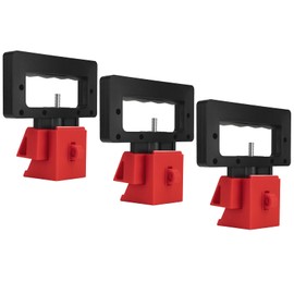 Boviisky Circuit Breaker Lockout, 3 Pack, 480/600 Volt Extra Large, Red Breaker Box Lock, 4013