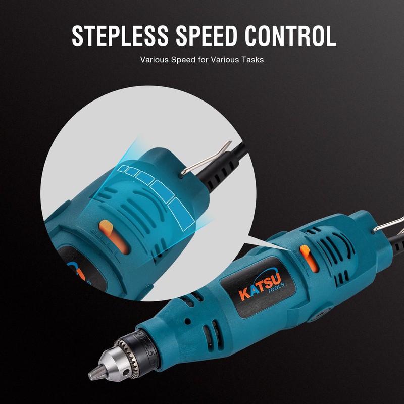KATSU Tools Electric Mini Die Grinder 130W Handheld Straight Grinder