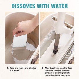 Enyur Floor Cleaner - Concentrate Multi-Surface Cleaner For Mopping For RV And Small Space, 120 loads (2 packs, fresh scent)