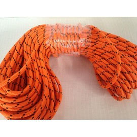 1/2 Inch by 200 Feet Double Braid Polyester Rope, Orange