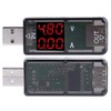 USB Digital Multimeter, Colour LCD Voltmeter Ammeter Double Row Displays