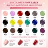 21Pcs Kit Esmaltes Uña Gel SemipermanenteBase CoatGlossy Top CoatMatte Top