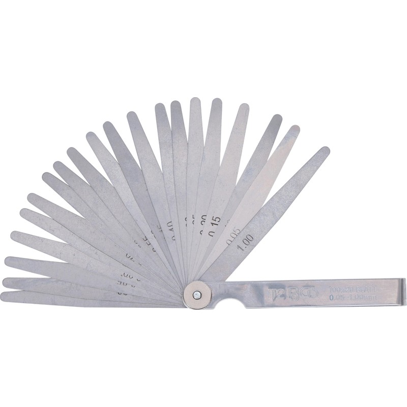BGS 3083 Precision Feeler gauges 20 Blades, Silver