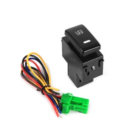 Car Light Switch, 12V Car Fog Light Switch Daytime Running Lights Switch for NISSAN Qashqai Juke Tiida Almera New