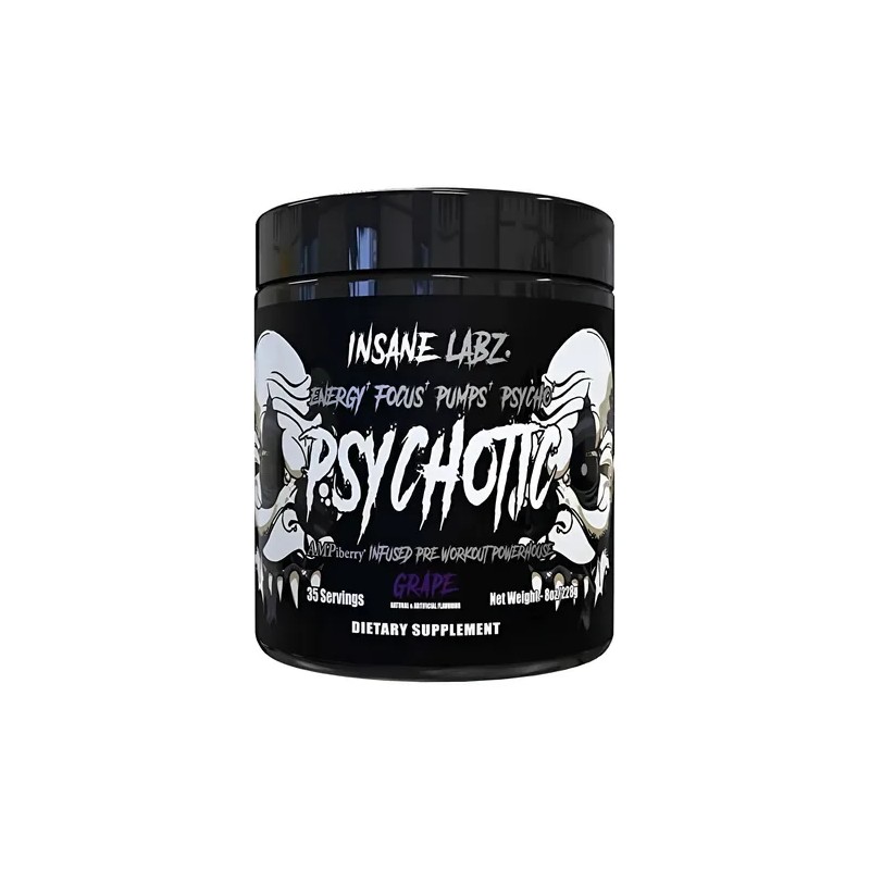 Pre Entreno Psychotic Black Insane Labz Oxido Nitrico L