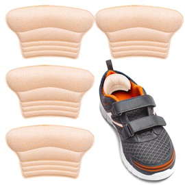 Kids Shoe Inserts, 2 Pairs Heel Grips, Cute Soft Heel Pads for Loose Shoes, Add Comfort and Volume, Skin Rubbing and Blister for Toddlers Girls Boys Shoes (Bude)