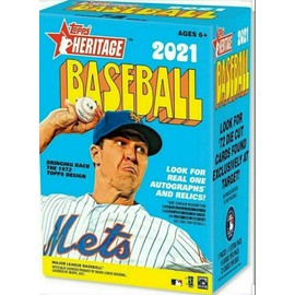 2021 Topps Heritage Basbeball Blaster Box Auto & 72' Topps Candy Lid?