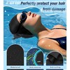 Aegend Swim Caps for Long Hair, Durable Silicone Swimming Caps
