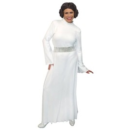 Sanctuarie Designs Plus Size Soft Velvet White/Silver Star Princess Costume Dress (3X)