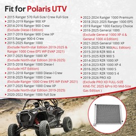 JAVIK Radiator Fit for Polaris Ranger RZR 570 900 1000 PRO XD 2013-2025,OEM# 1240745 1240664 1241050