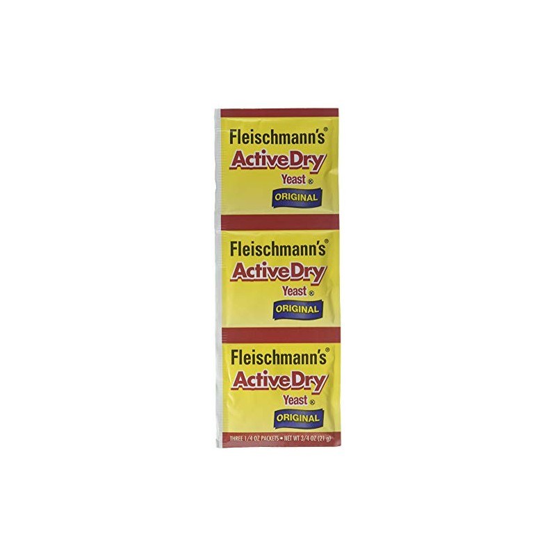 Fleischmann's Active Dry Yeast,0.25 Ounce, 3 Count (Pack of 2)