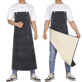ETBOL Neoprene Apron - 35’’ X 45’’ Plus Size Rubber Aprons Offers Chemical, Oil and Grease Protection, with Puncture and Abrasion Resistance