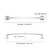 Asidrama 5 Pack 7 Inch(177mm) Hole Centers Brushed Satin Nickel