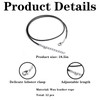 12 Pcs Black Necklace Cord, Necklace Clasps Waxed Necklace String