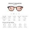 ADEWU Classic Sunglasses UV400 Unisex Retro Glasses Panto Full Rim