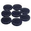 Mibo 8pcs Sprayed Imitation Leather Button - 4 Hole -