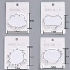 ERCRYSTO Sticky Notes in 4 Different Dialogue Shapes (30 Sheets