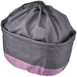 川住製作所(Kawasumi Seisakusyo) 自転車 でざいん前カゴカバー きんちゃくタイプ K-106FB グレー/ピンク