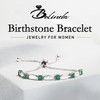 Belinda Jewelz - Birthstone Bolo Bracelet, Birthstone Bracelet with 6