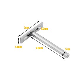 4Pcs Heavy Duty Shelf Support Bracket Invisible Shelf Bracket for Bookshelf Cabinet Wardrobe Hidden Weight Bearing Support Home DIY Wall Decoration (Silver,3 in)