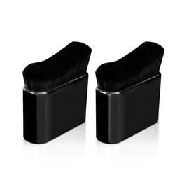 2 brochas autobronceadoras, brocha de maquillaje corporal Kabuki con cerdas sintéticas suaves para bronceado sin rayas y mezcla de maquillaje corporal