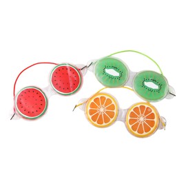 minkissy Ice Eye Mask Set 3pcs Reusable Cooling Eye Pads for Migraines Cold Therapy for Women