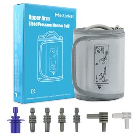 MED LINKET Small Blood Pressure Cuff 17-22cm BP Cuff with 7 Replacement Connectors for Small Arms Compatible with Omron Digital Blood Pressure Monitor Small Cuff