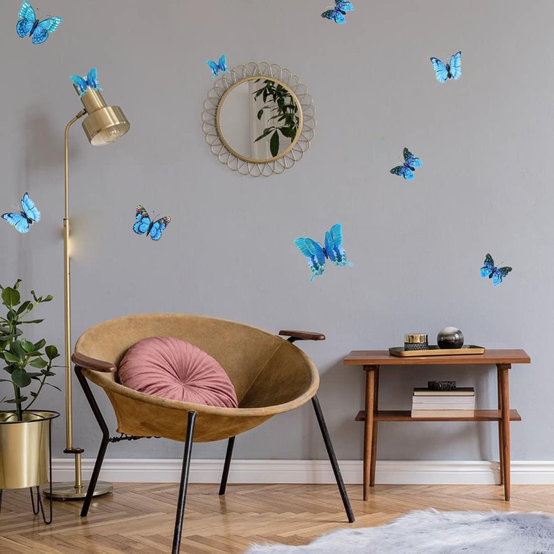 Pack of 24 3D Butterflies Decorative Butterfly Wall Decoration 3D