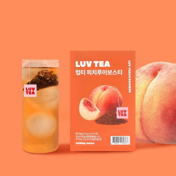 NOTHING BETTER Luv Tea #Peach Rooibos 15ea  - NOTHING BETTER Luv Tea #Peach Rooibos 15ea