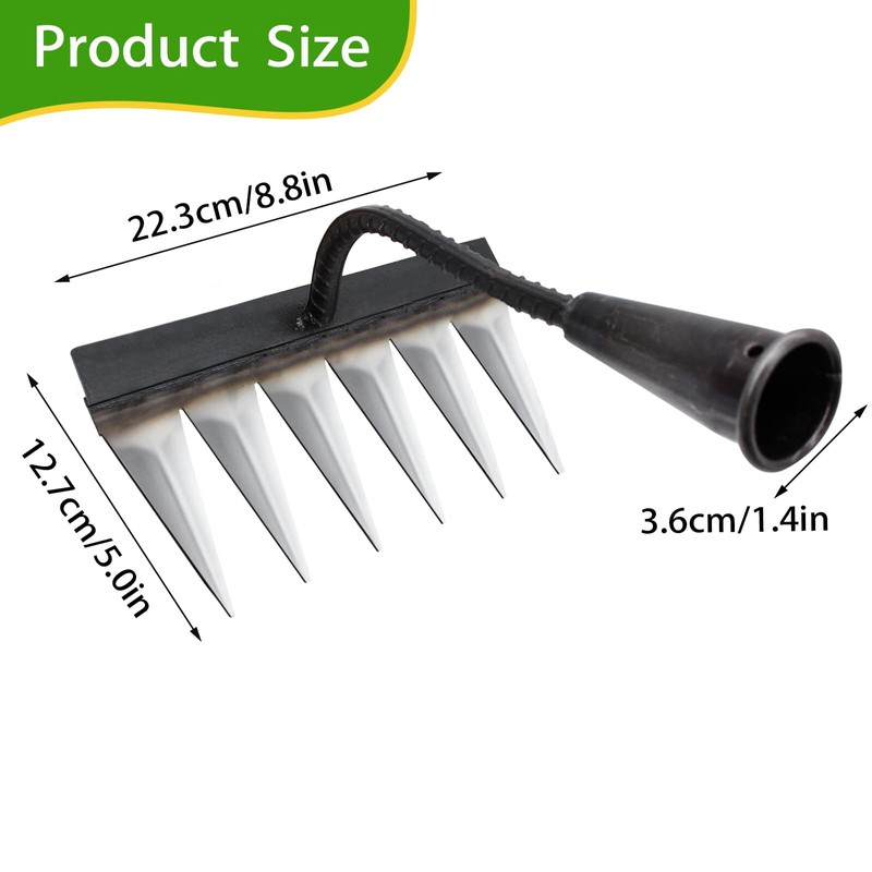 Garden Rake - Heavy Duty Rake - Traditional Garden Rake,