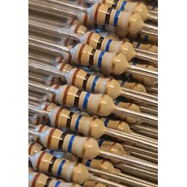 SNS 10M ohm 1/4 Watt Carbon Film Resistor 5% Tolerance Pack of 10